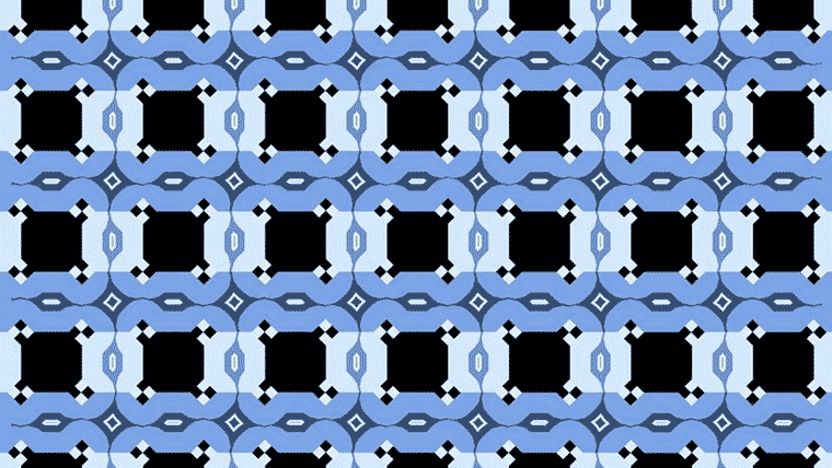 skye blue café wall illusion